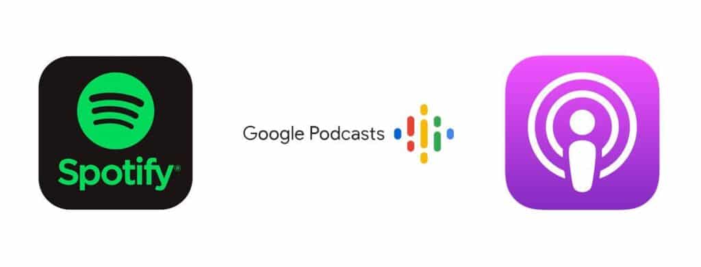 Apple Podcasts spotify y Google Podcasts